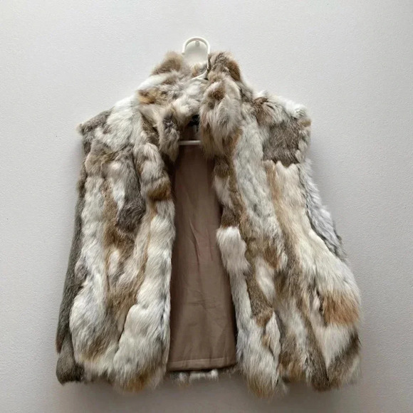 Adrienne Landau - Rabbit Fur Vest - Picture 3 of 8